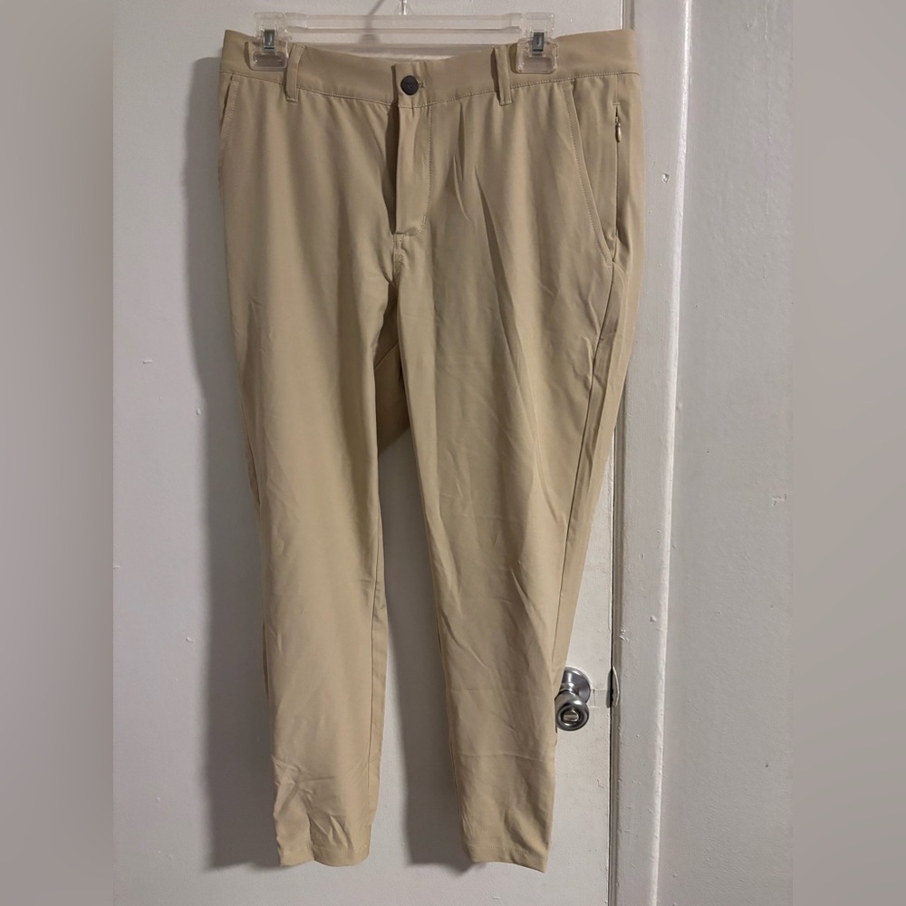 Avalon Tour Slim-Fit Golf Pants (Men’s) — Khaki / Beige